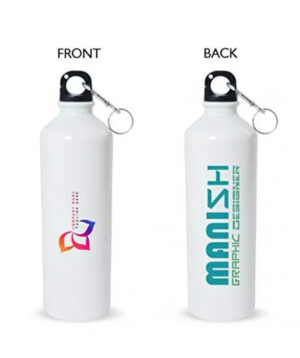 Customized Sipper Water Bottle (750ML - White)