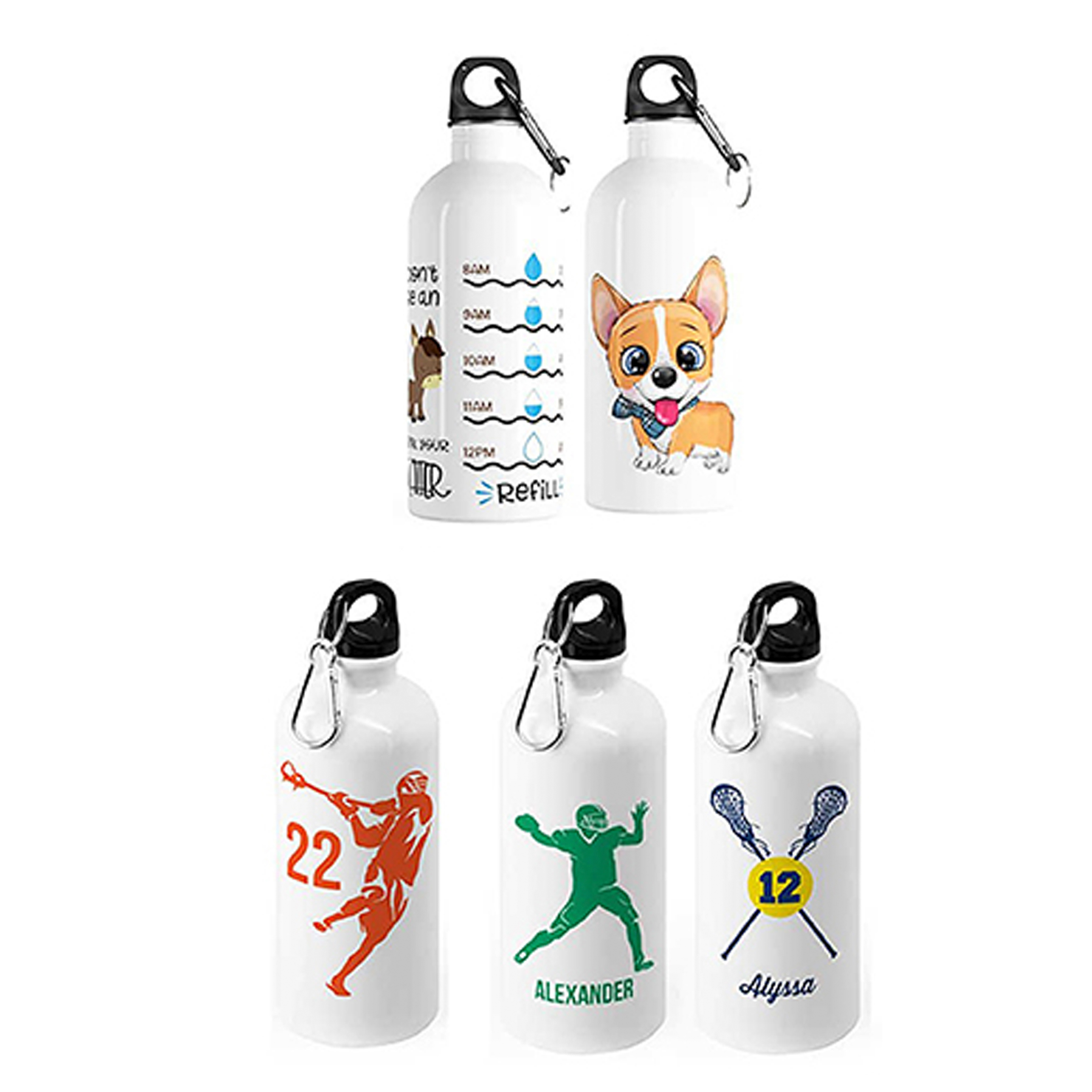 Customized Sipper Water Bottle (750ML - White) - Image 7